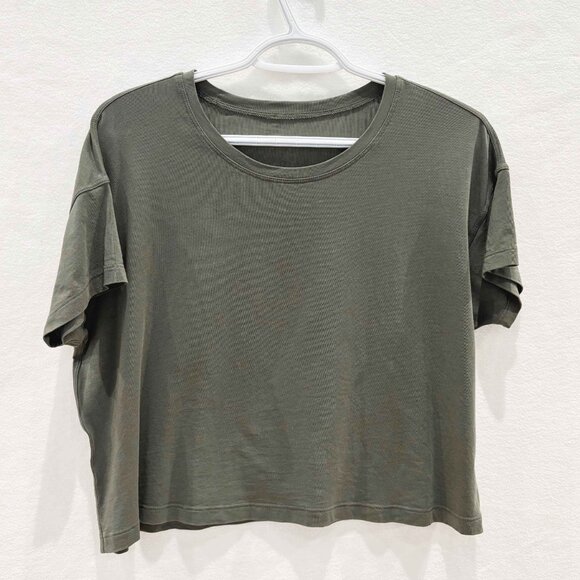 lululemon Grey Sage Cates Tee size 6 - Picture 6 of 11